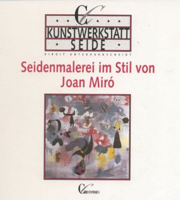 Seidenmalerei im Stil von Joan MirÃ²